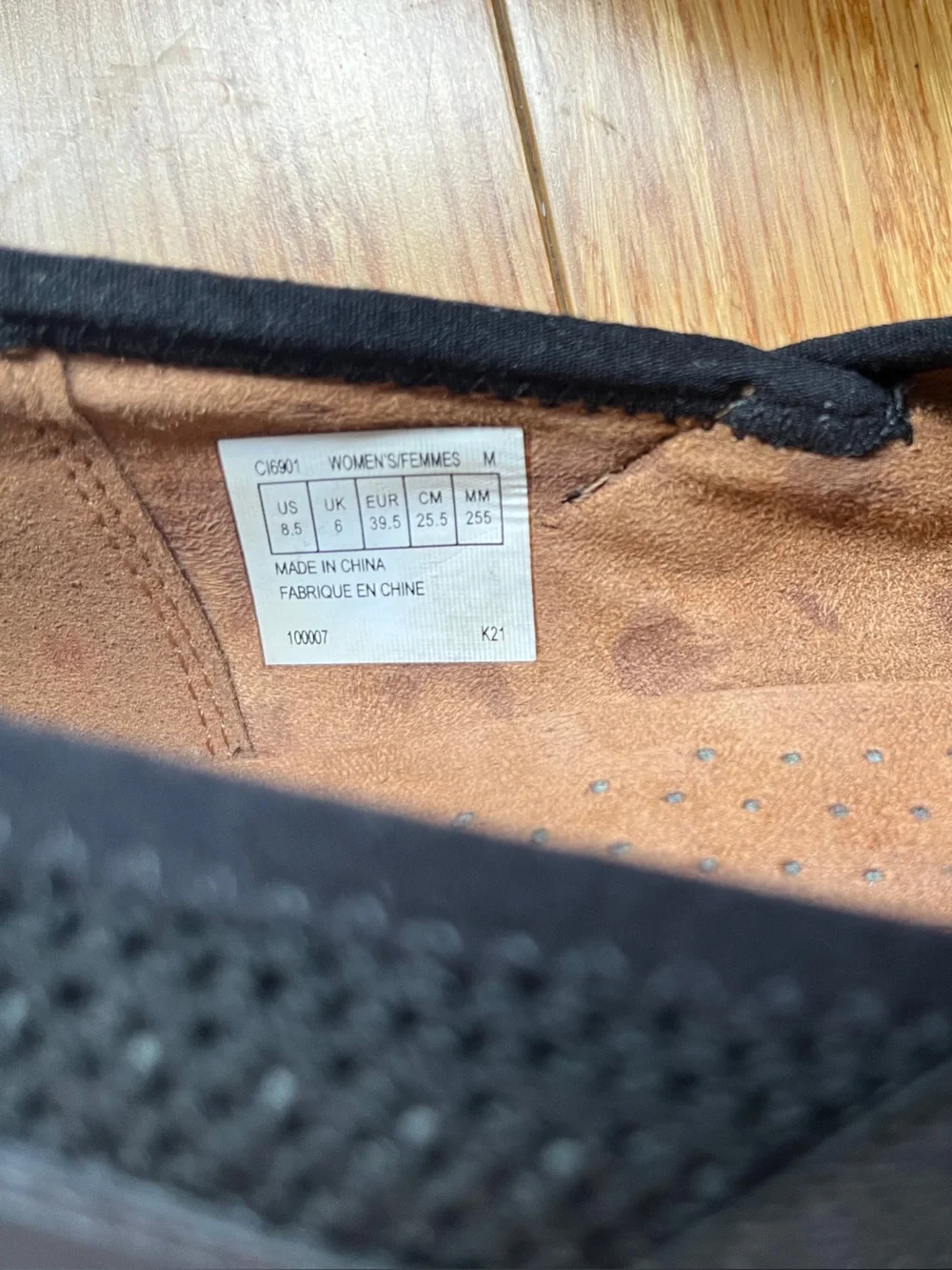 Women’s Cobb Hill Penfield Envelope Slip On Black Shoes Woven Mesh Stretch 8.5 M